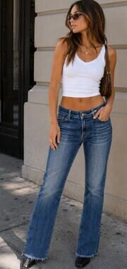 Vintage Y2K Jordache Jeans 28 Mid Rise Bootcut Raw Hem 100% Cotton